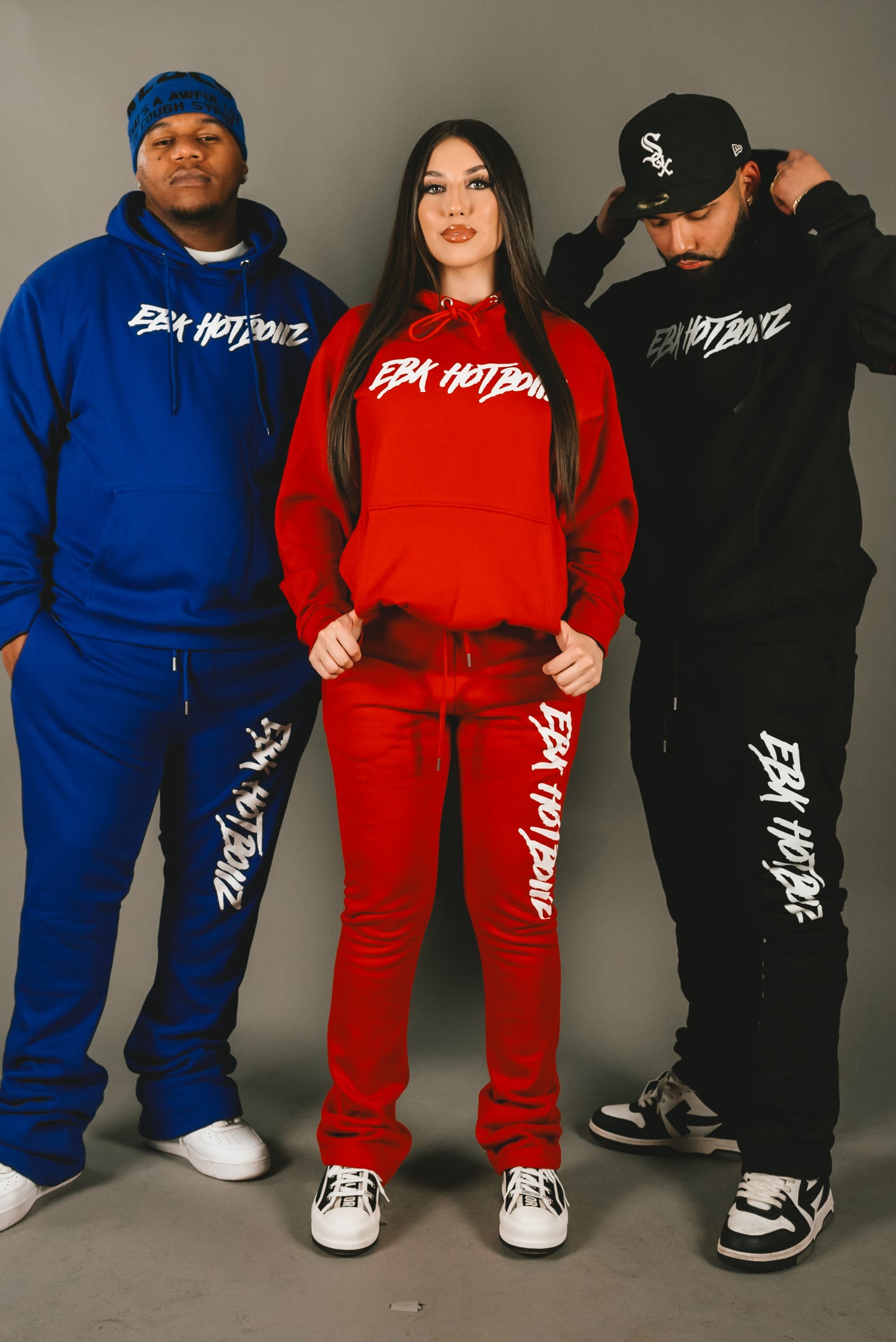 Stacked EBK HOTBOIIZ SweatSuits (BOTTOMS ONLY)